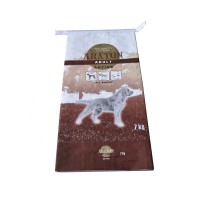 Plastic printed dog feed bags 25kg  for sale