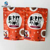 Custom printed food grade heat seal plastic cookies bags