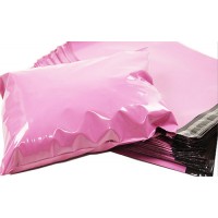 Pink/BLACK color HDPE/LDPE Poly mailer bag keep the goods in safety / protect the goods from damage accept custom design a