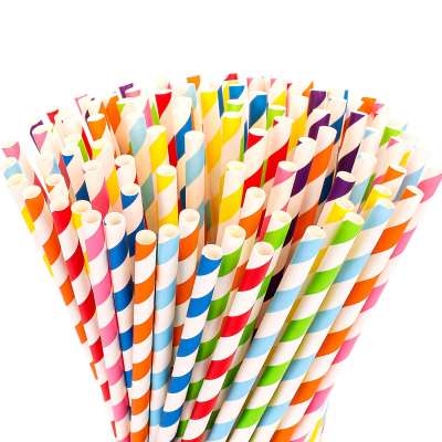 High Quality All Color Options disposable Drinking Paper Straws for Bar